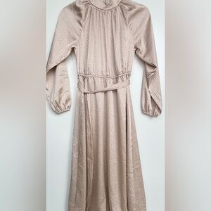 LOFT Beige Polka Dot Dress NWT